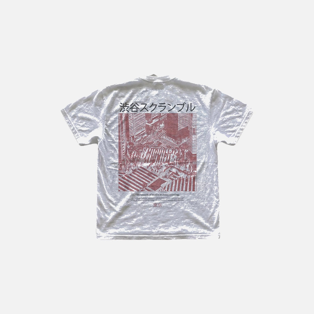 Camiseta de verano con estampado gráfico de Shibuya Crossing