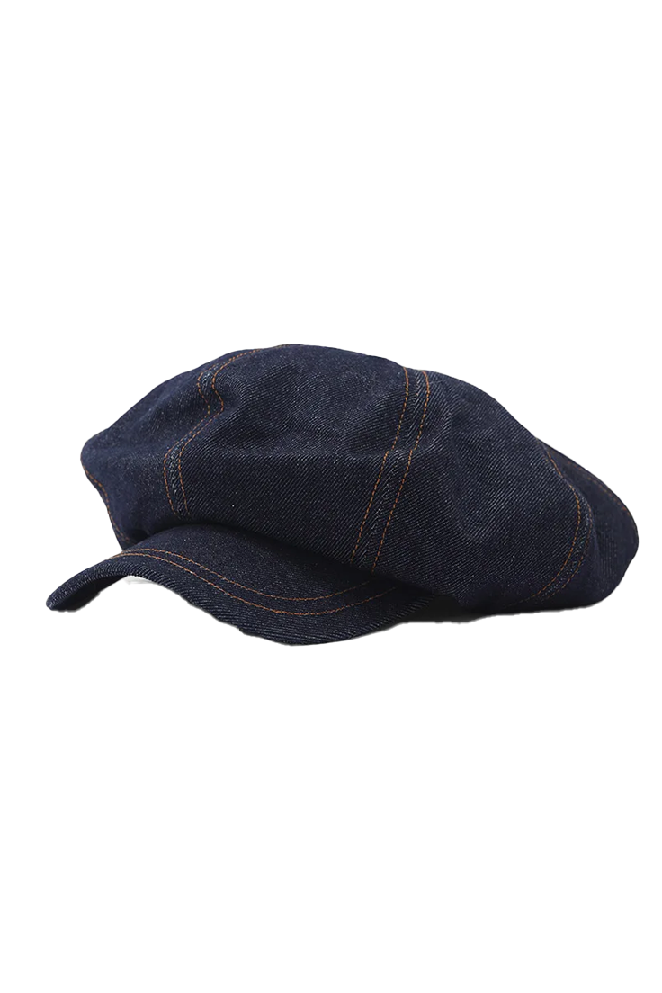 Elegant Girl Denim Beret Hat