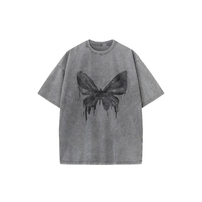 Butterfly Washed Grunge T-shirt