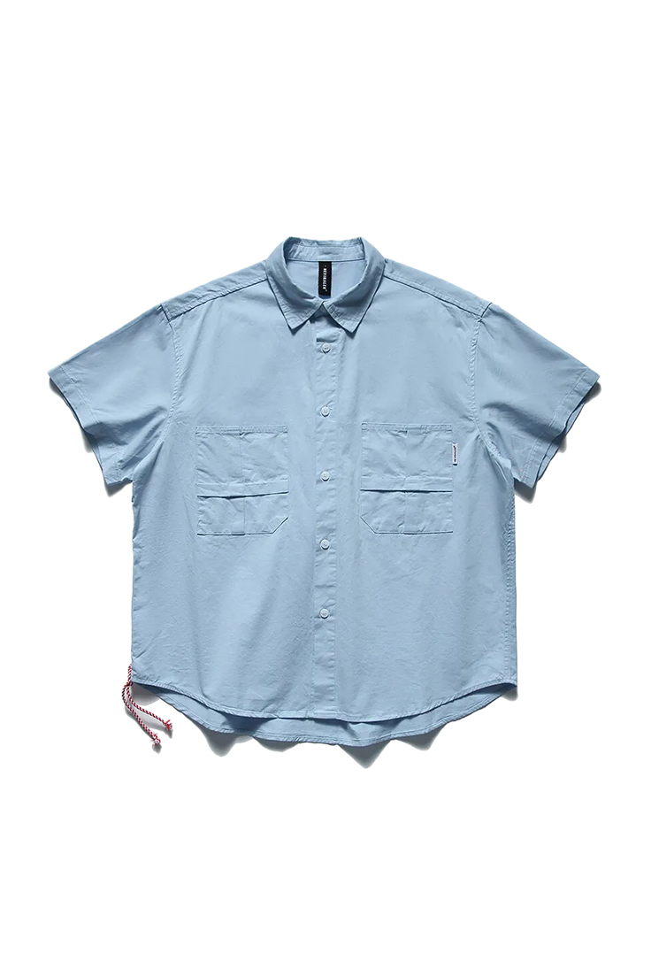 Solid Color Short Sleeve Shirt