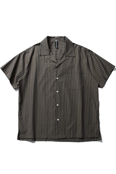 Casual Vintage Cuban Collar Stripe Shirt