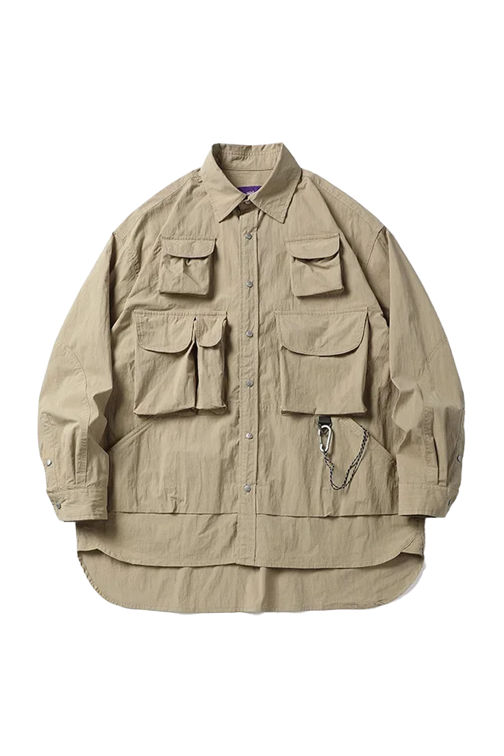 Multi-pocket Loose Cargo Shirt