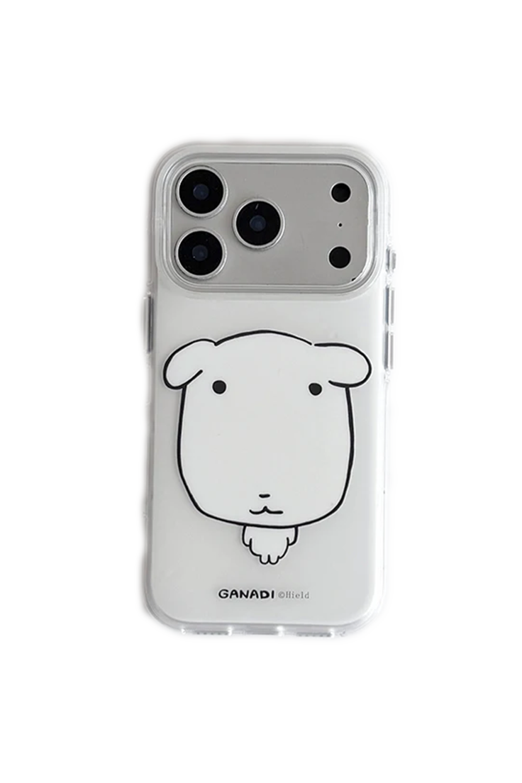 Korean Aesthetic Puppy Print iPhone Case