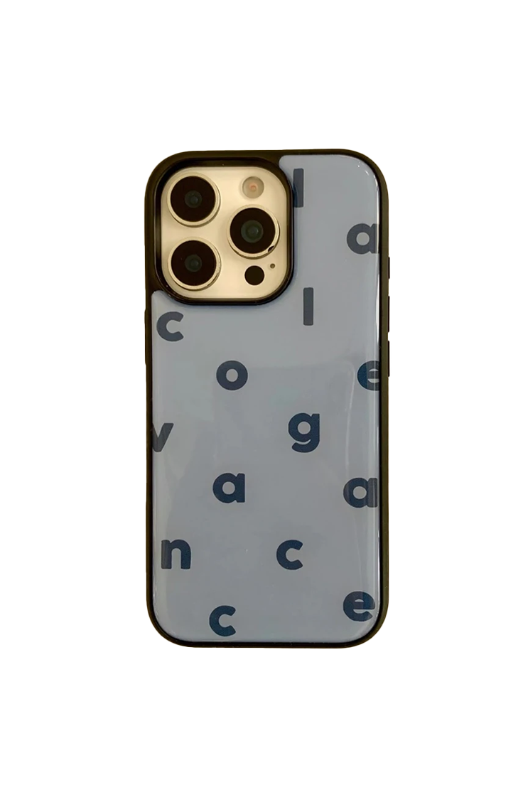 Barbie Core Letters Solid Color iPhone Cases