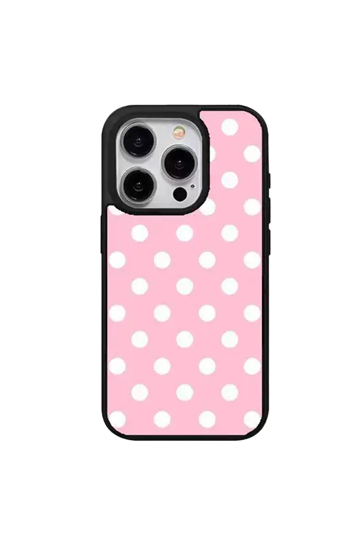 Minimal Solid Color Polka Dot iPhone Cases