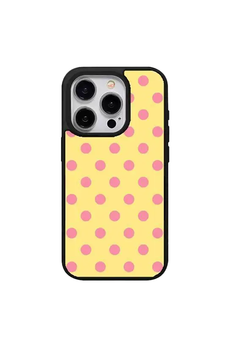 Minimal Solid Color Polka Dot iPhone Cases