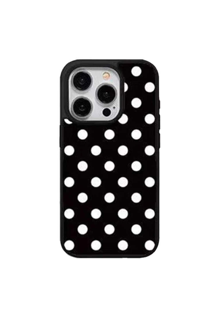 Minimal Solid Color Polka Dot iPhone Cases