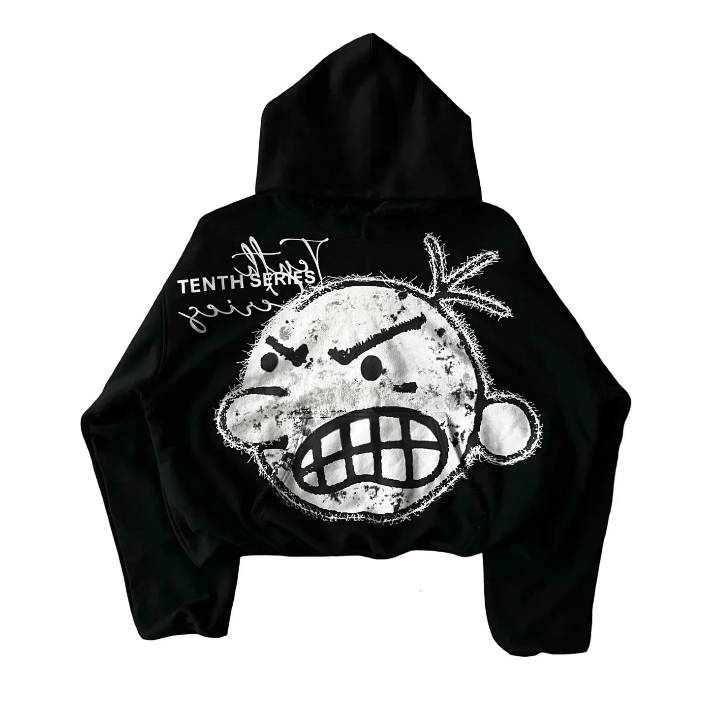 Y2k Angry Cartoon Oversized Hoodie