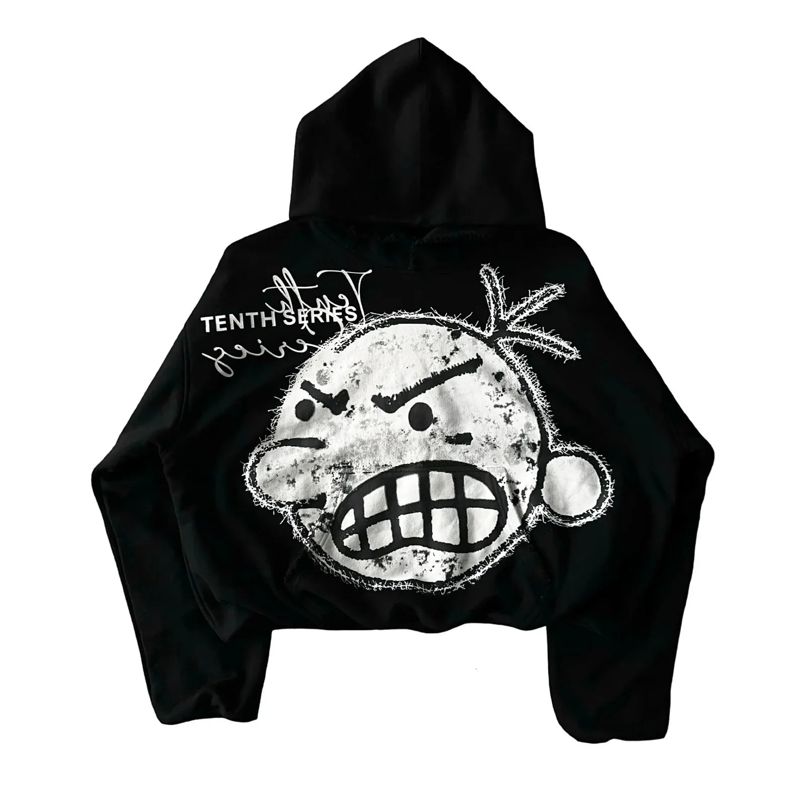 Y2k Angry Cartoon Oversized Hoodie