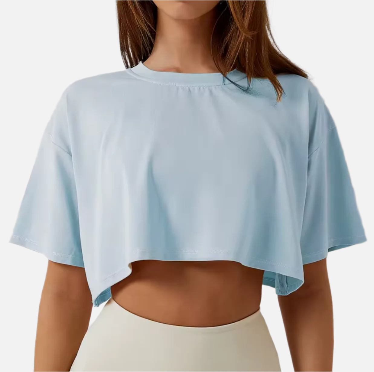 Casual Breathable Short-Sleeve Dance Fitness Top