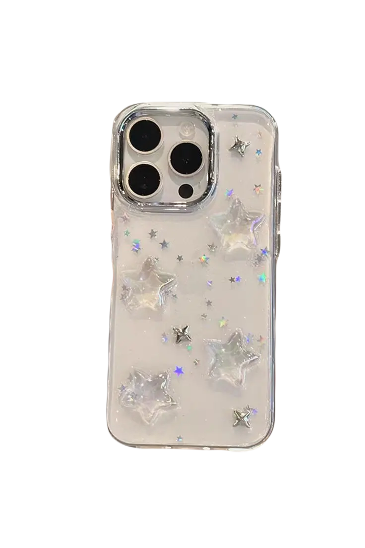 3D Star Bling Glitter Shockproof iPhone Case
