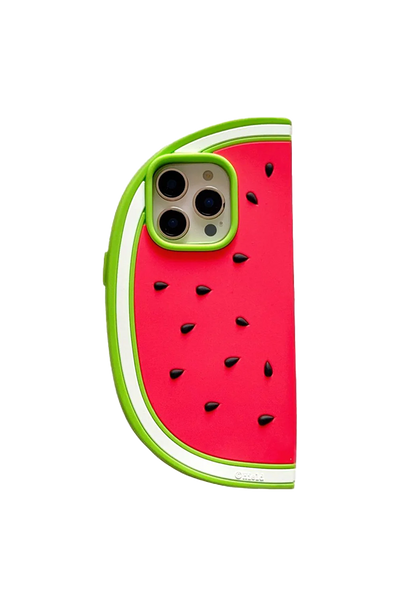 Funda de iPhone 3D de Sandía Suave a Prueba de Golpes
