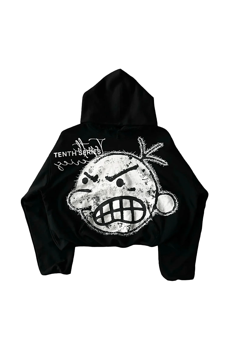 Y2k Angry Cartoon Oversized Hoodie