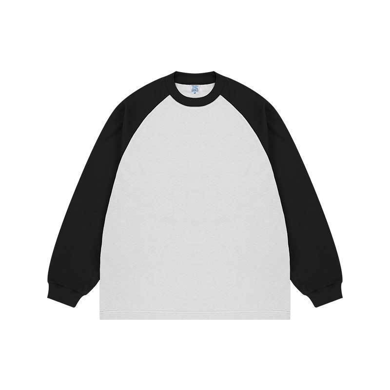Bold Contrast Color Raglan Sleeve Sweater