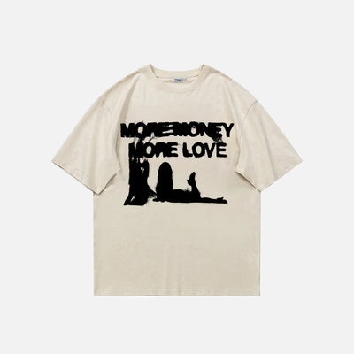 Y2K More Money More Love T-shirt