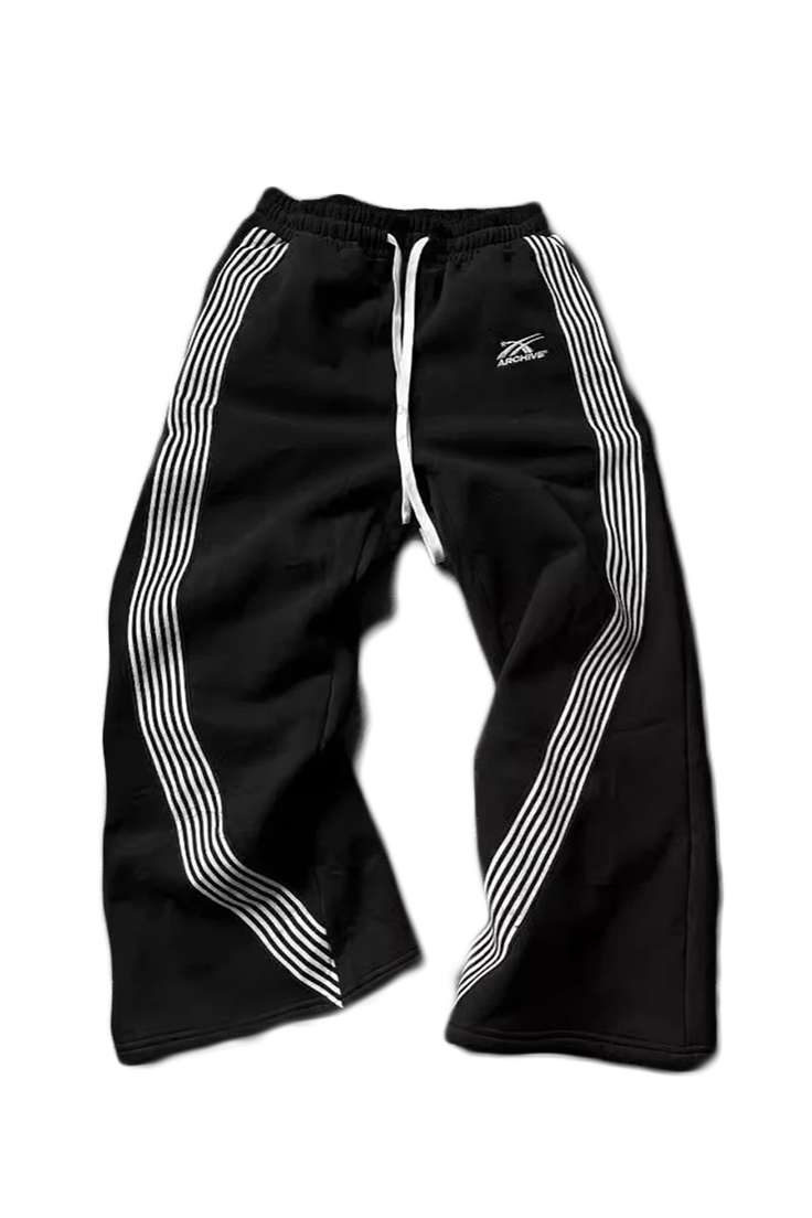 Y2K Stripped Wide Leg Baggy Sweatpants