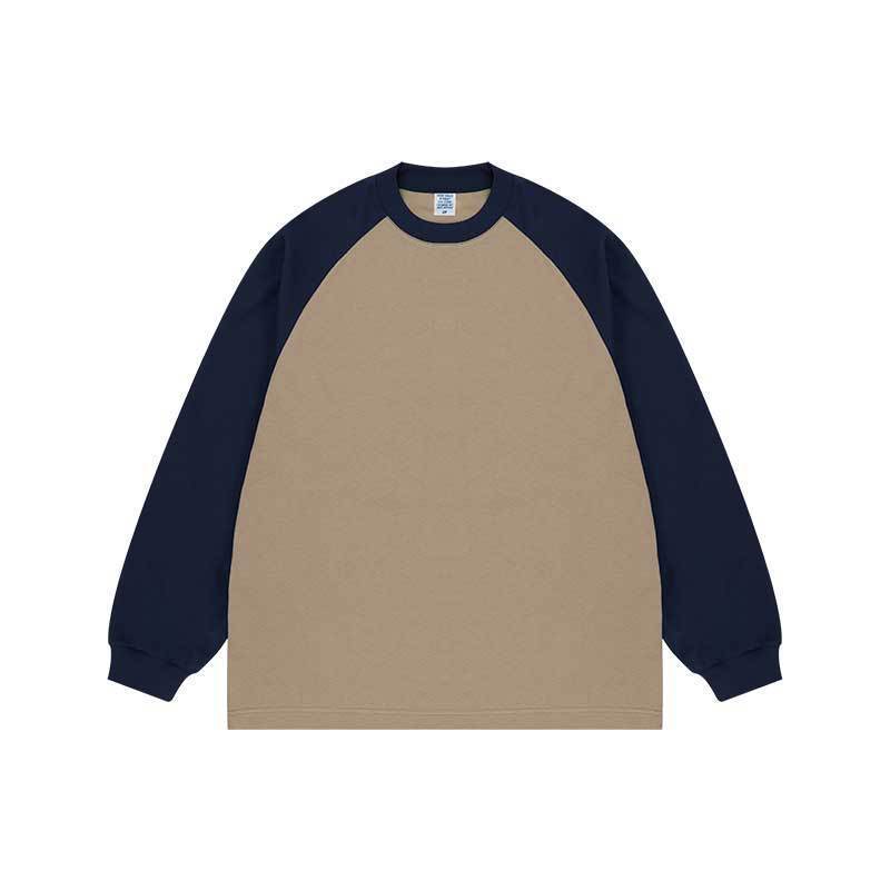 Bold Contrast Color Raglan Sleeve Sweater