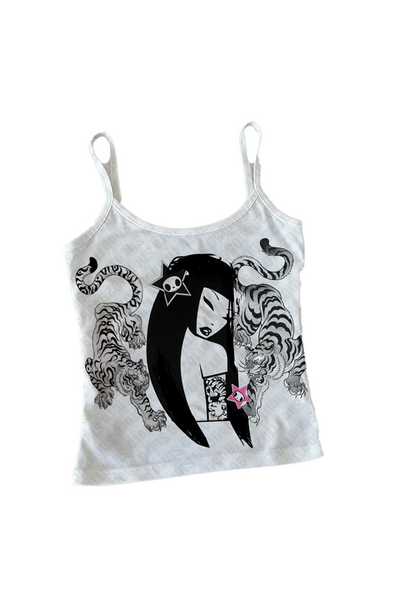 Japanese Print Corset Top