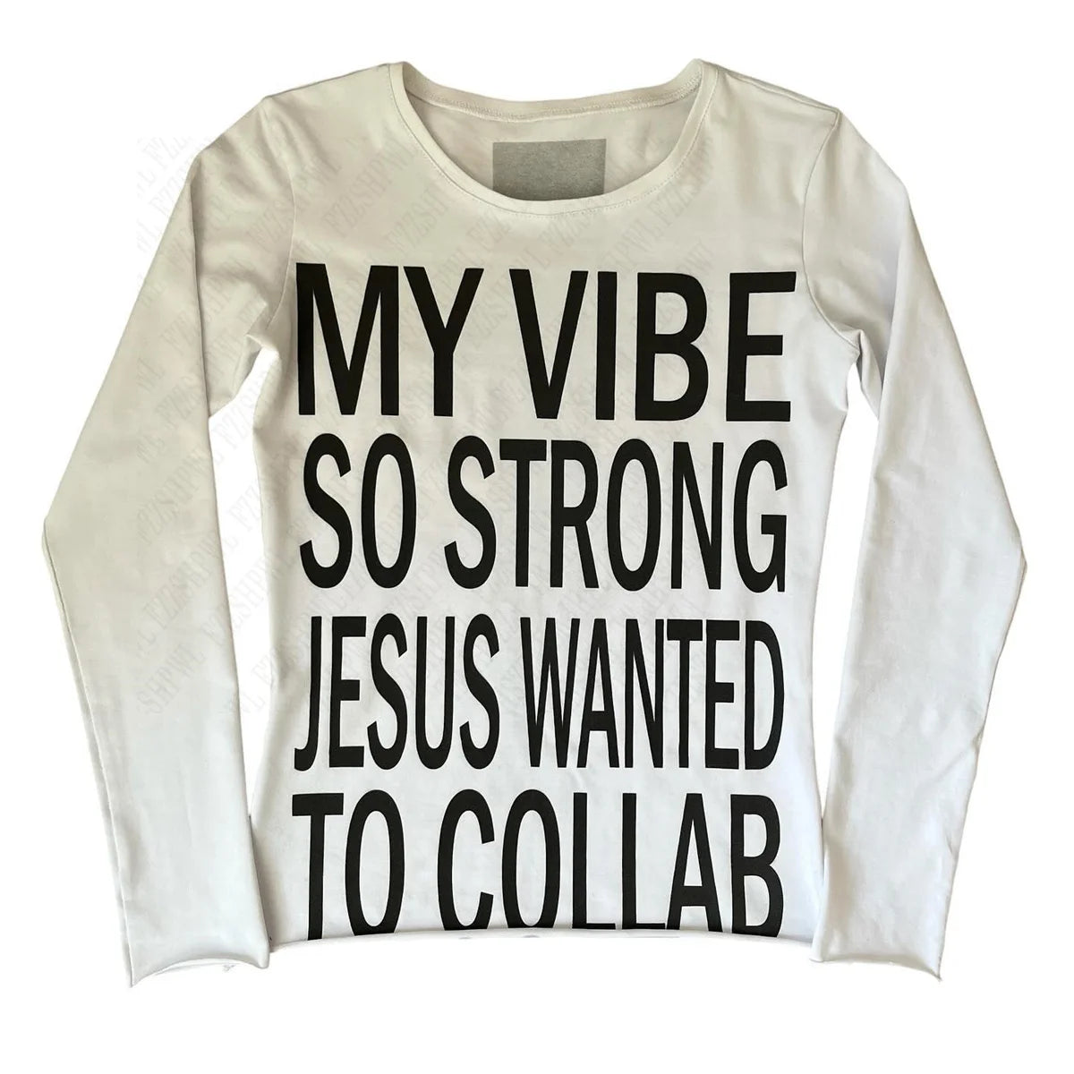 Y2K Letter Printed Long Sleeved T-shirt