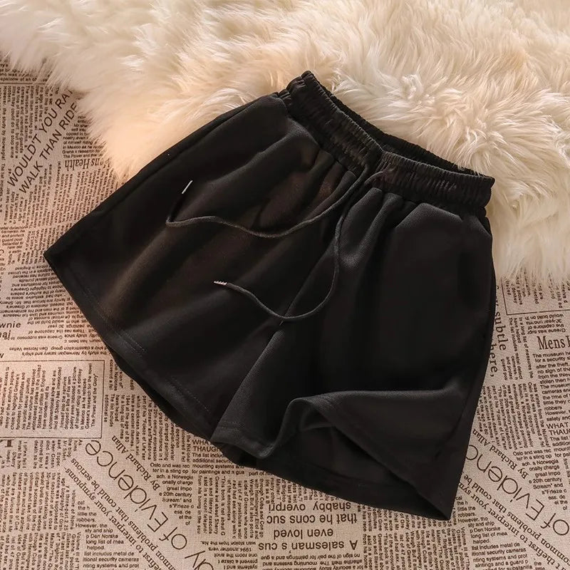 Women Drawstring Waist Beach Short