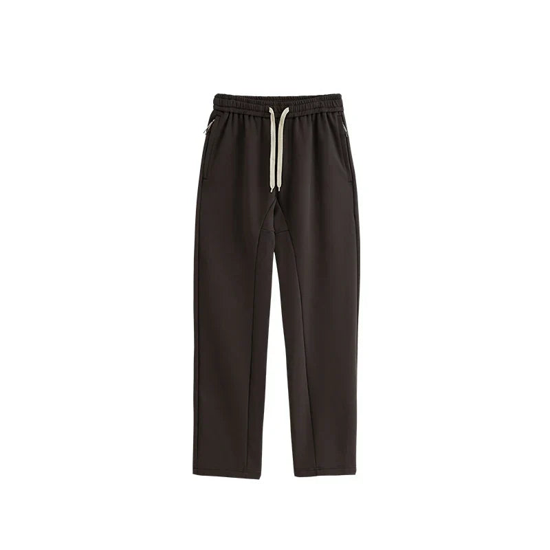 Gemütliche elegante Hose mit geradem Bein