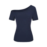 Y2K Vintage schulterfreies bedrucktes Crop Top