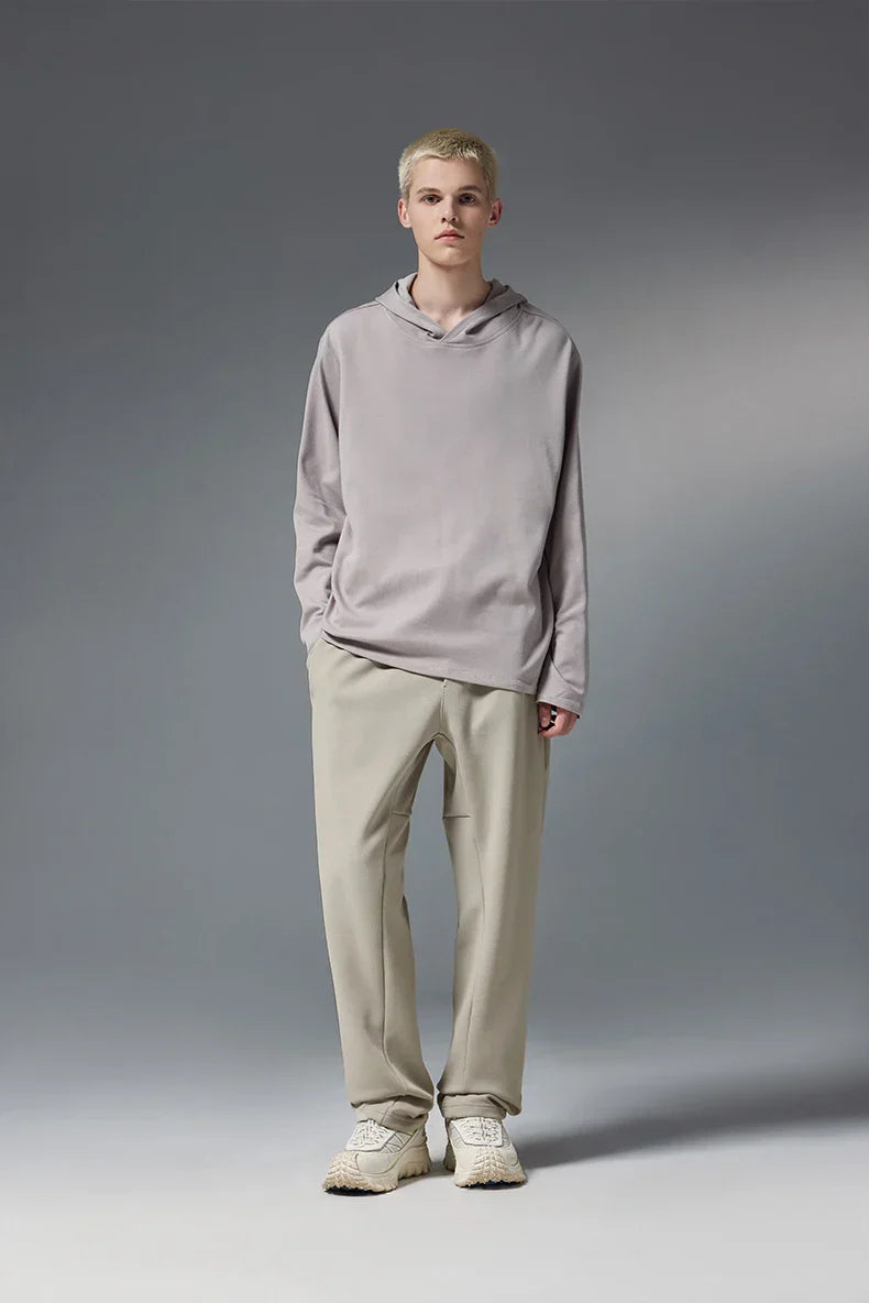 Gemütliche elegante Hose mit geradem Bein