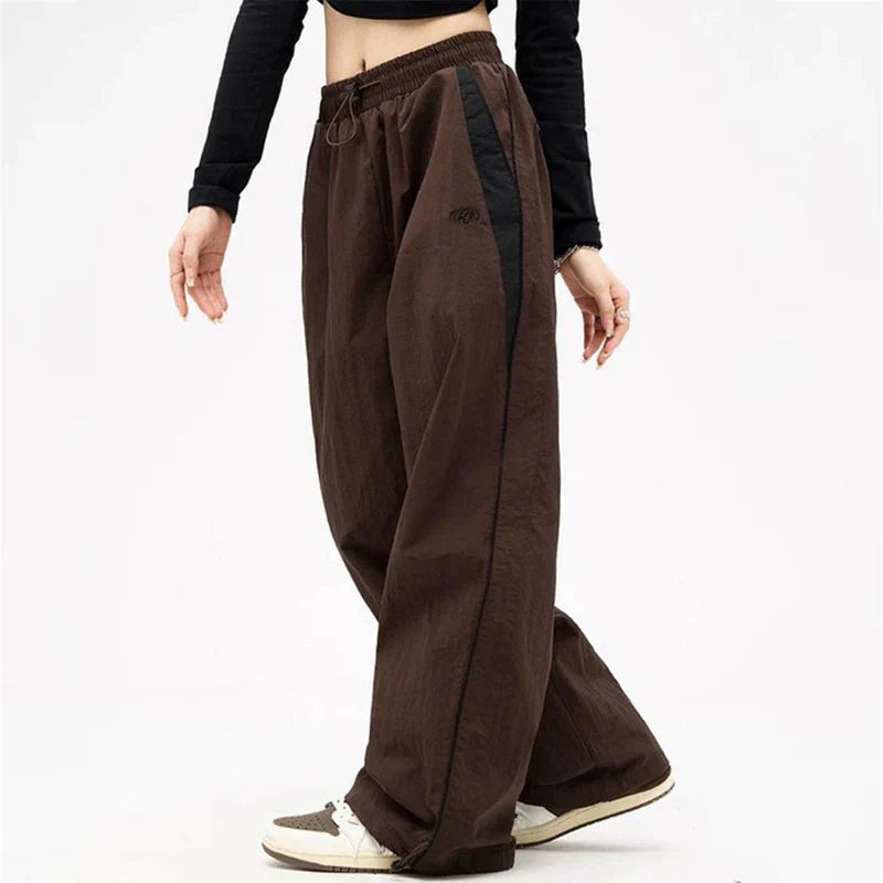 Y2K Cargo Wide Leg Parachute Sweatpants