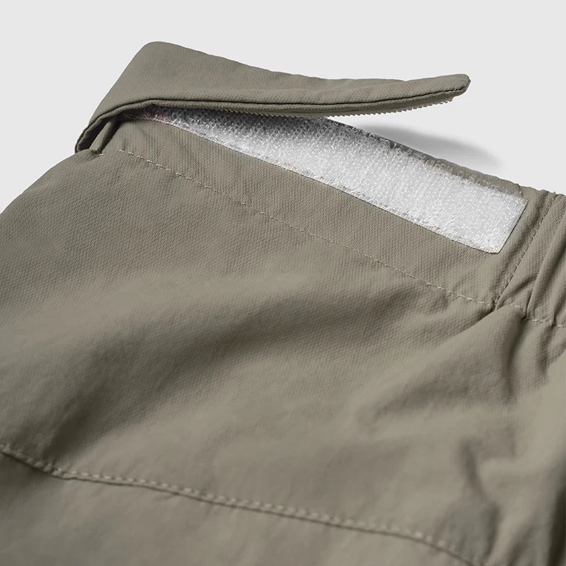 Solid Color Nylon Comfy Straight Leg Pants