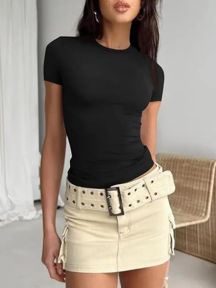Y2K Women Short Sleeve T-shirts