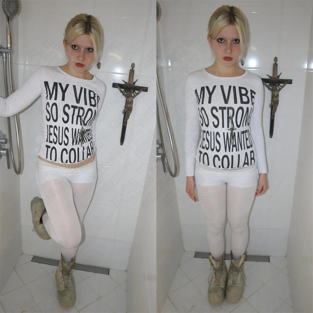 Y2K Letter Printed Long Sleeved T-shirt
