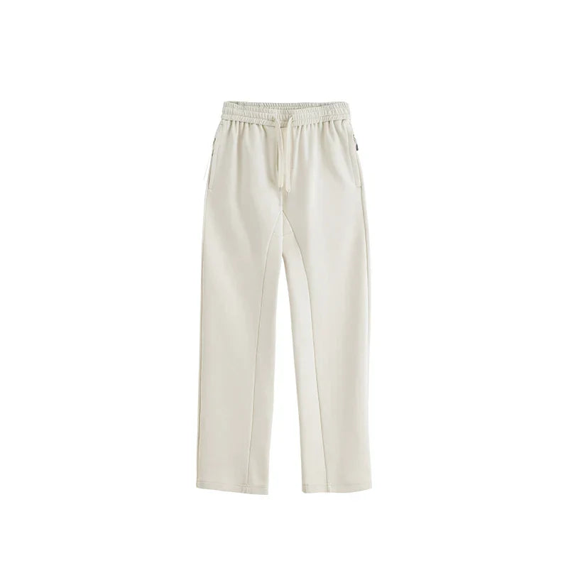 Gemütliche elegante Hose mit geradem Bein