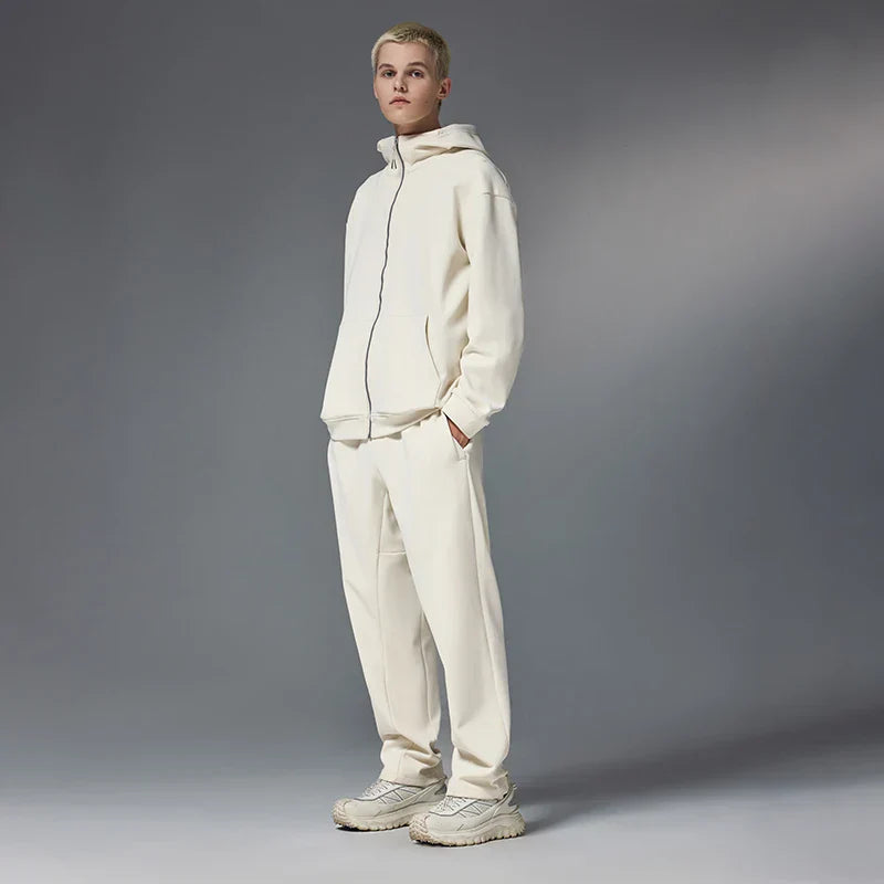 Gemütliche elegante Hose mit geradem Bein
