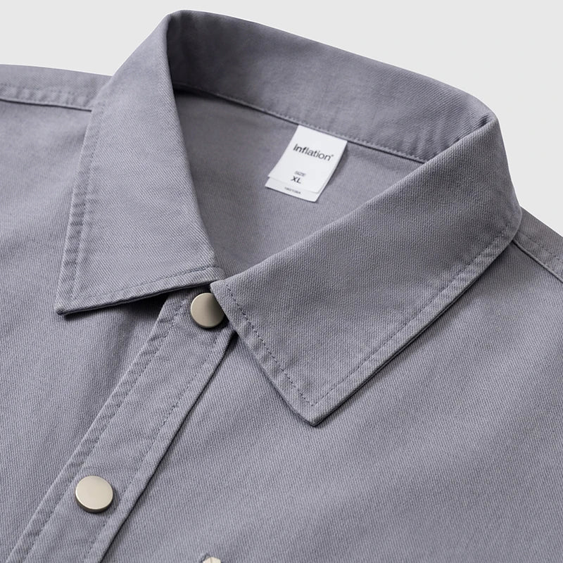 Y2K Plain Cotton Shirt