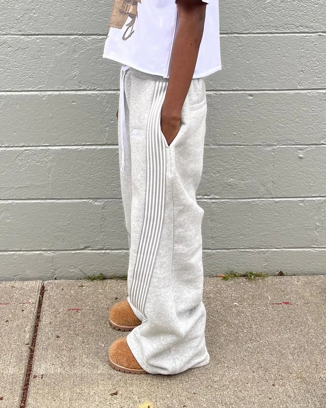 Y2K Stripped Wide Leg Baggy Sweatpants