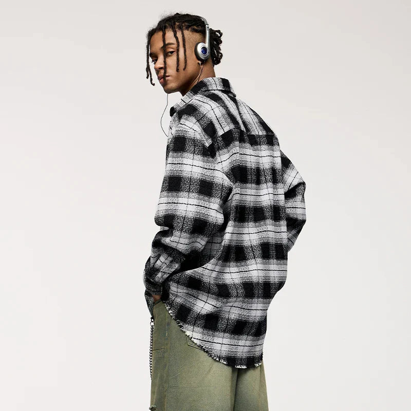 Y2k Plaid Wool Shirt