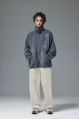 Solid Color Nylon Comfy Straight Leg Pants