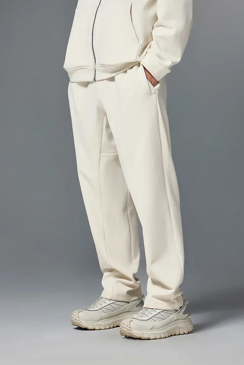 Gemütliche elegante Hose mit geradem Bein