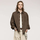 Y2K Plain Cotton Shirt