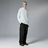 Solid Color Nylon Comfy Straight Leg Pants
