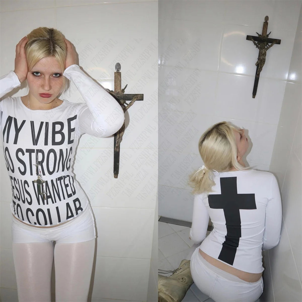 Y2K Letter Printed Long Sleeved T-shirt