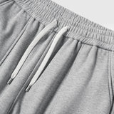 Thick Fleece Solid Color Drawstring Sweatpants