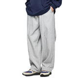 Thick Fleece Solid Color Drawstring Sweatpants