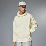 Sudadera con capucha de color liso de tejido grueso