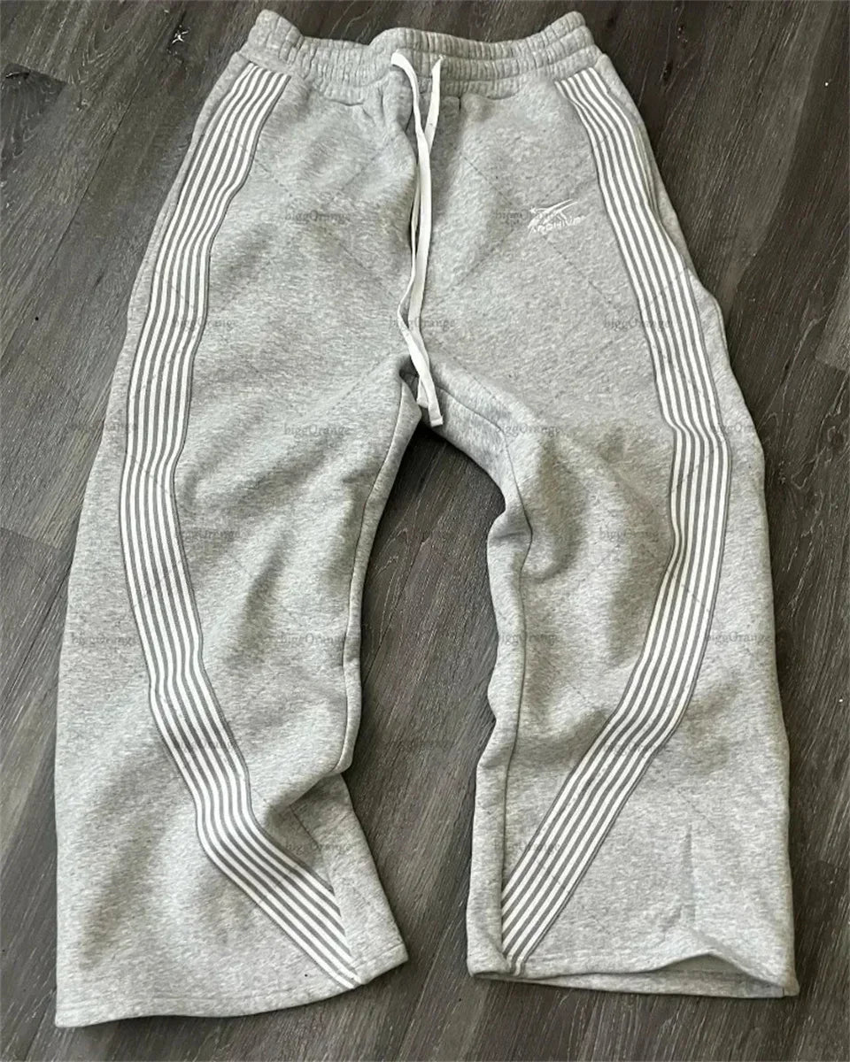 Y2K Stripped Wide Leg Baggy Sweatpants