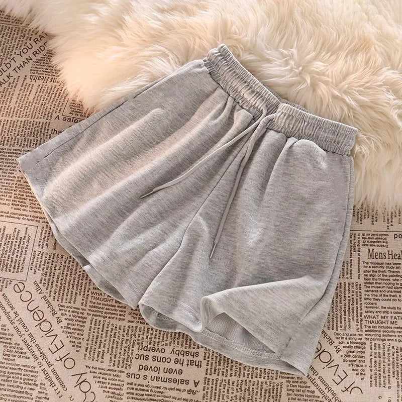 Women Drawstring Waist Beach Short