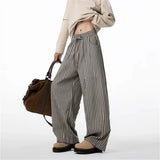 Gothic Striped Baggy Pants