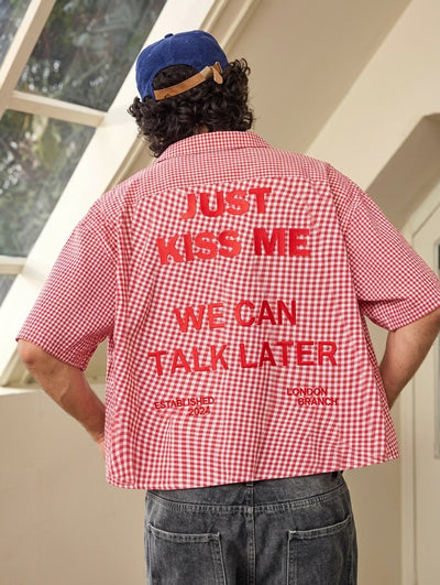 Talk Later Plaid Shirt