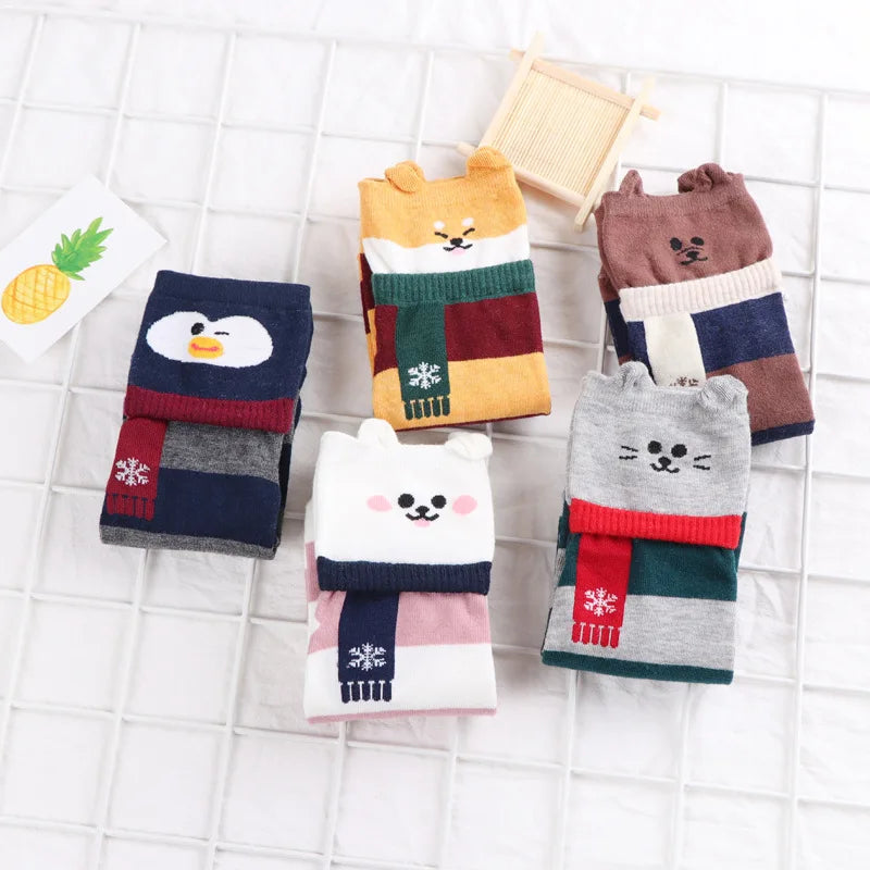 Animal Cartoon Funny Socks