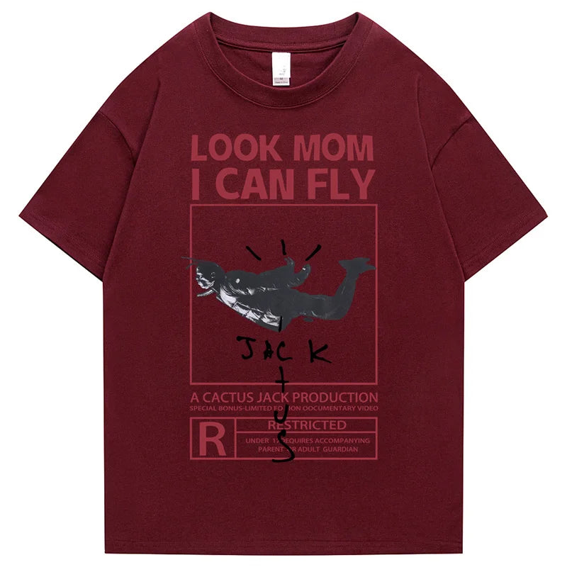 Camiseta gráfica Look Mom I Can Fly